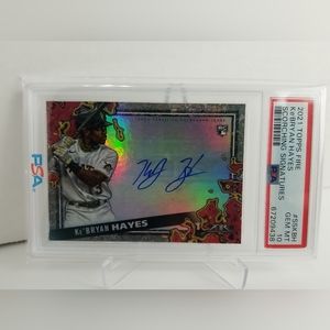 2021 Ke'Bryan Hayes RC Auto Topps Fire Scorching Signatures  10/199 - PSA 10